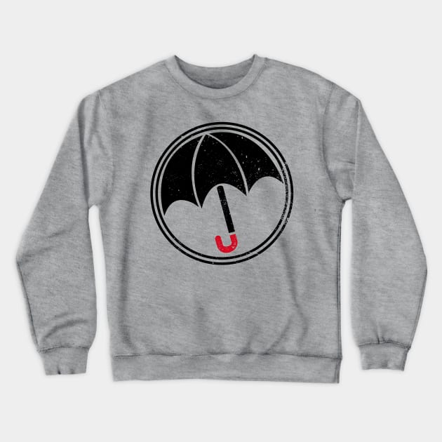 Umbrella Academy Logo Distressed Crewneck Sweatshirt by Bevatron